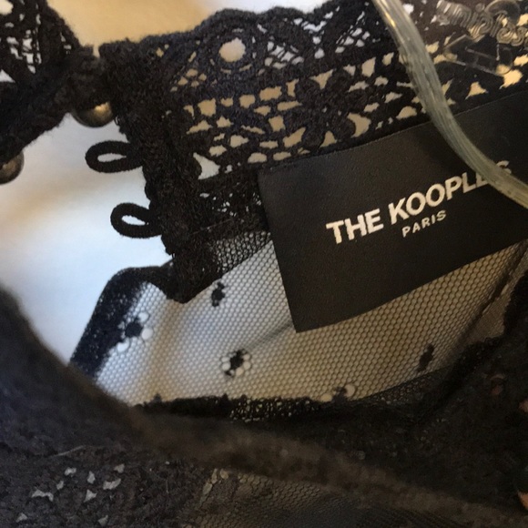 {The KOOPLES} NEW Embroidered Lace Ruffles Blouse - Picture 5 of 8